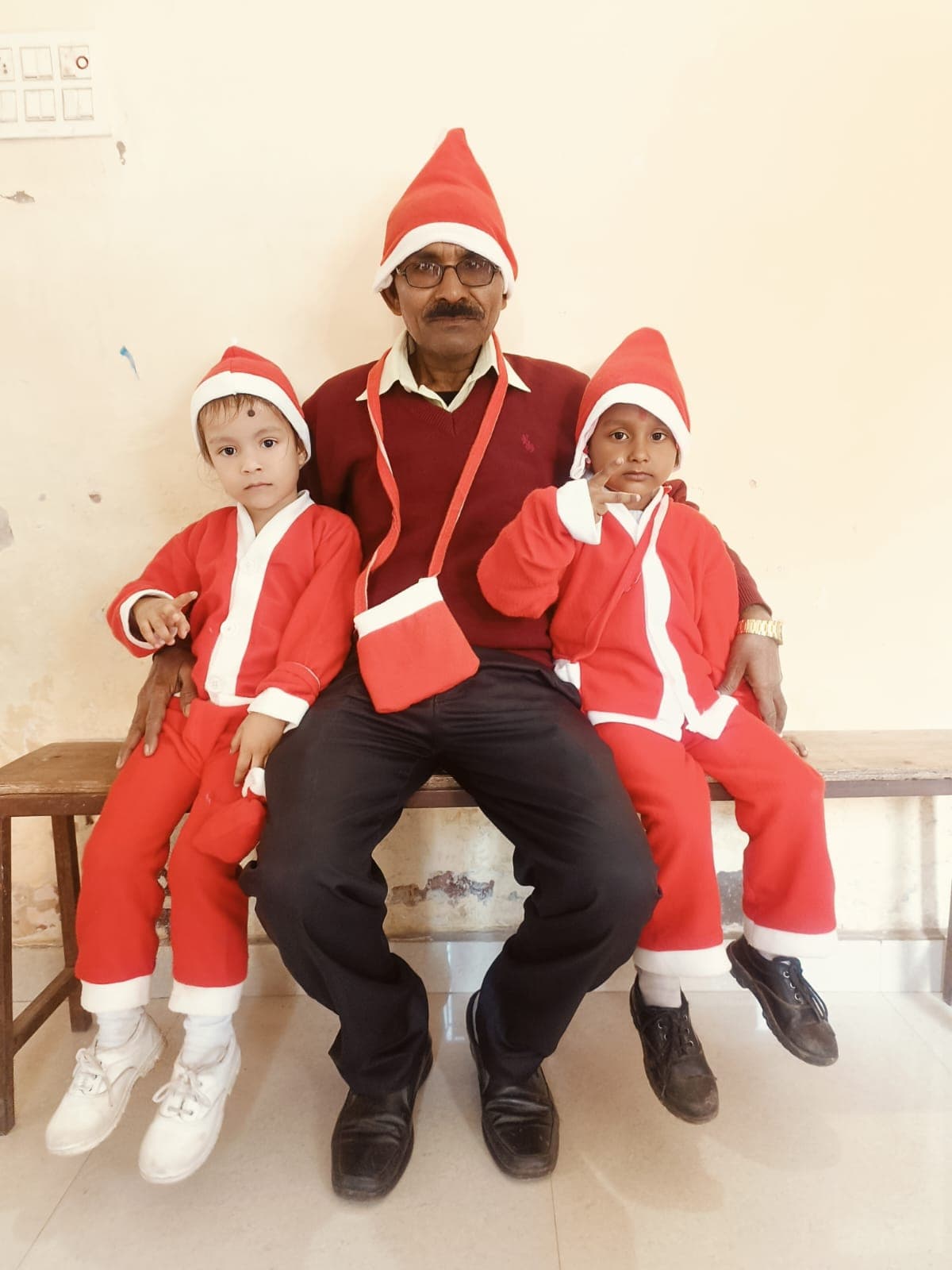 Holy Mission School students during a memorable campus moment