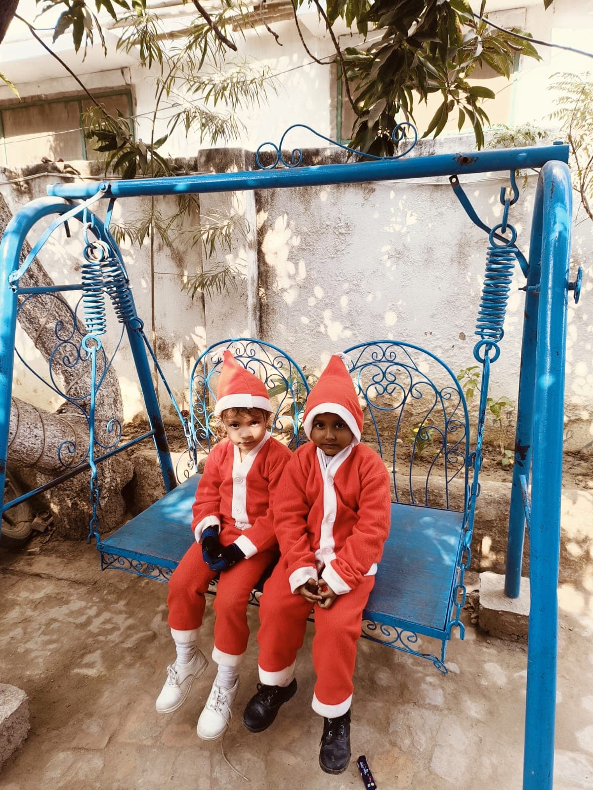 Holy Mission School student campus moment