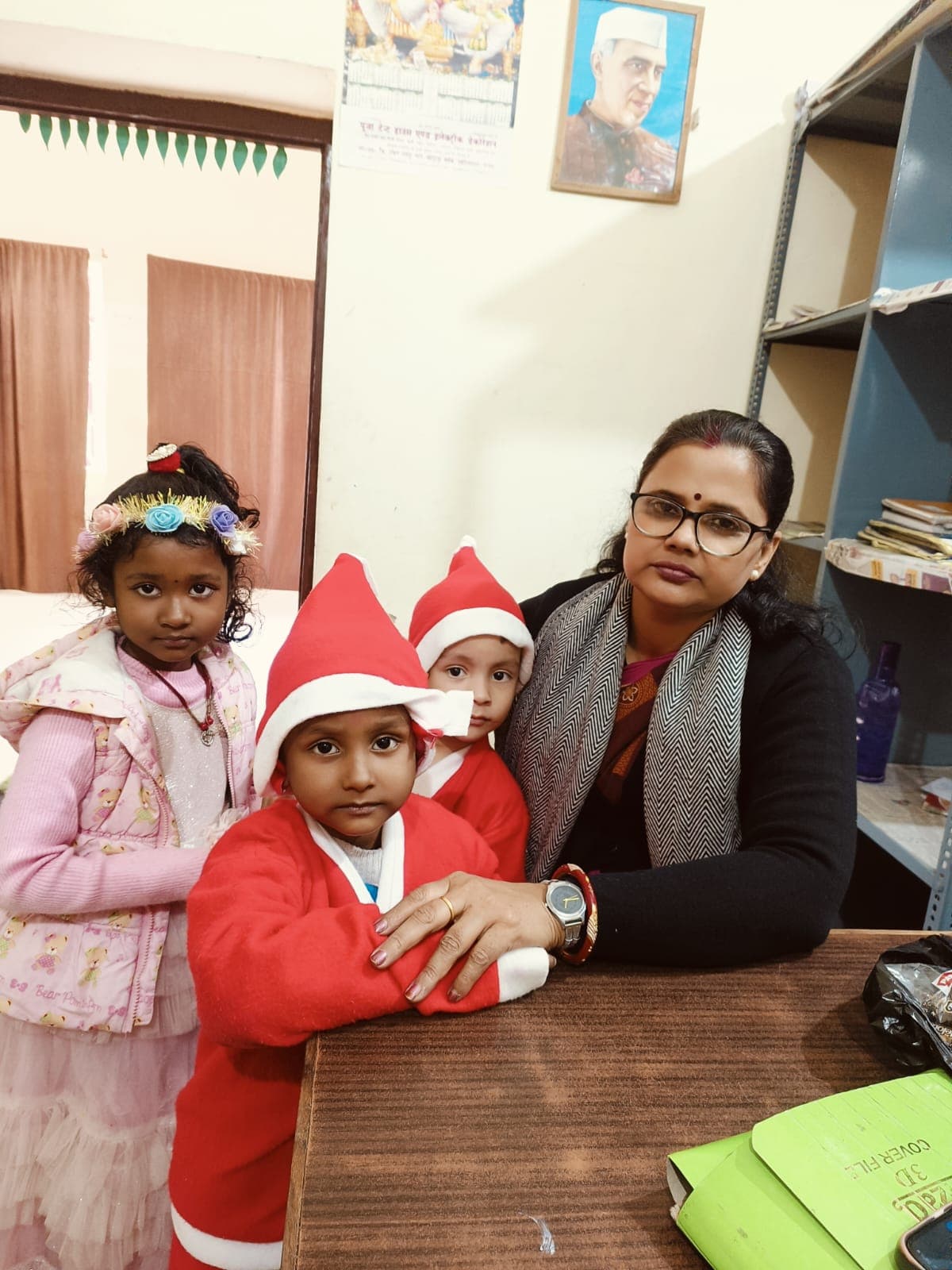 Holy Mission School students and teachers during a school activity