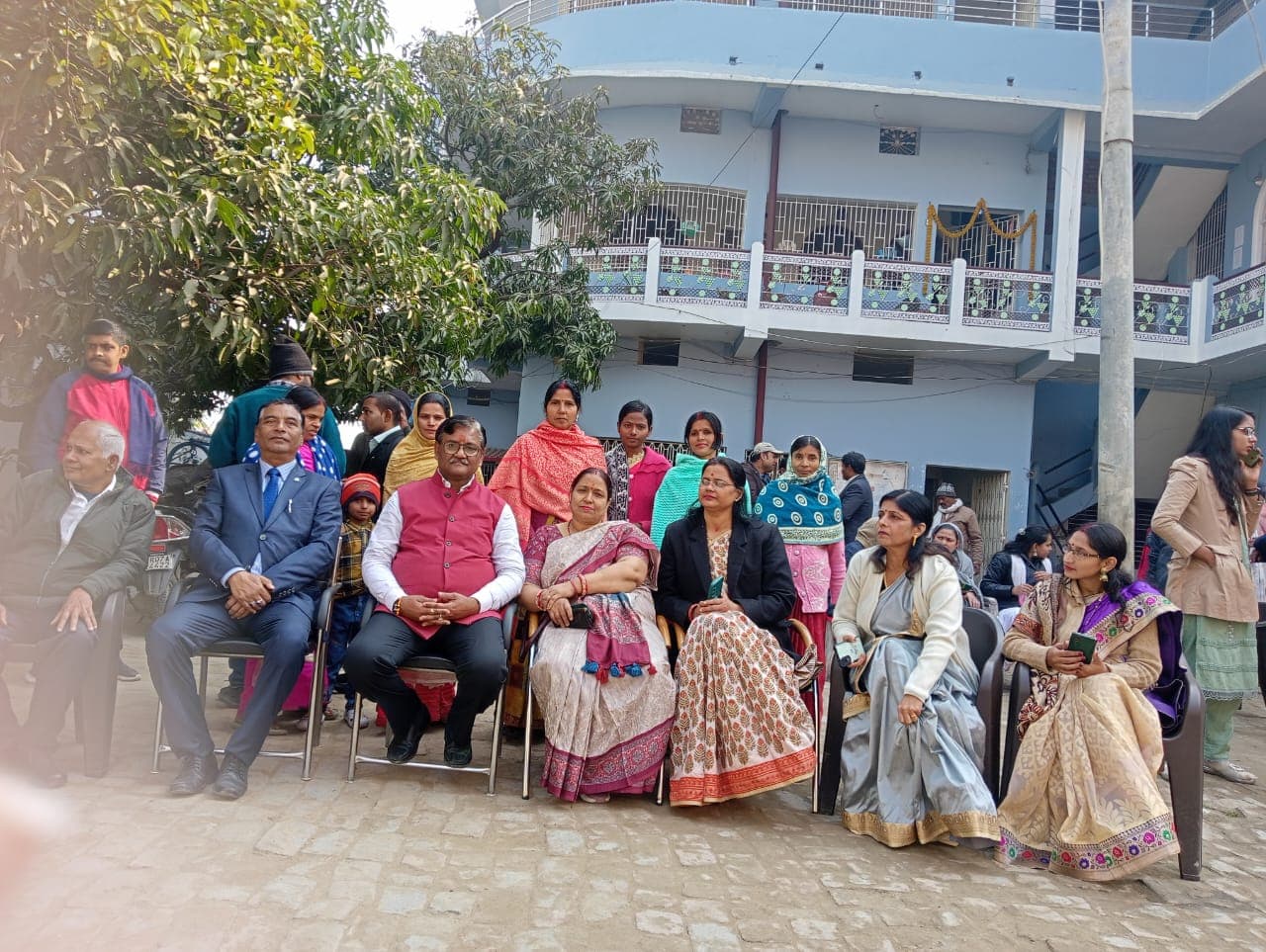 Holy Mission School classroom moment with students and teachers