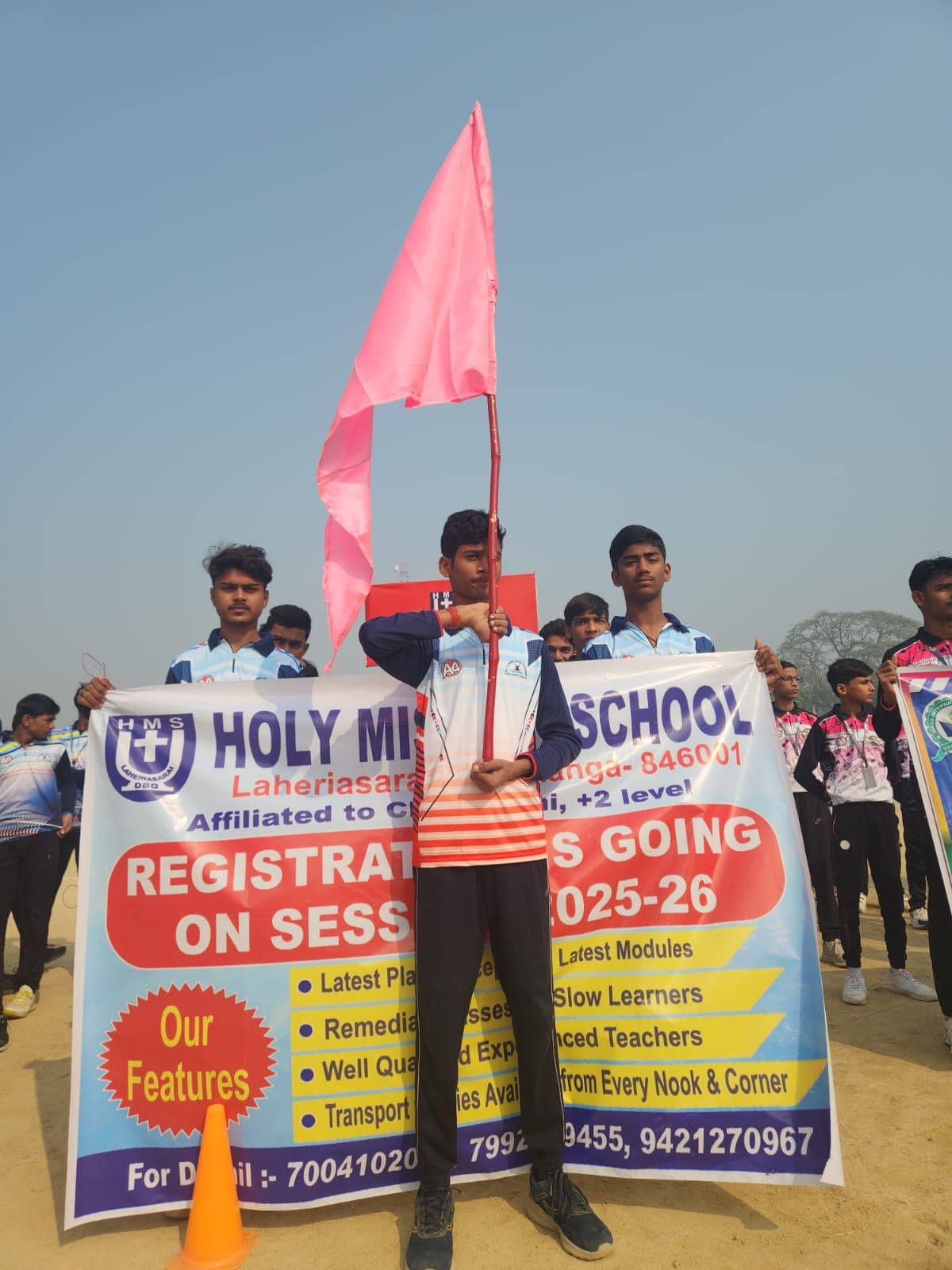 Holy Mission School student activity moment