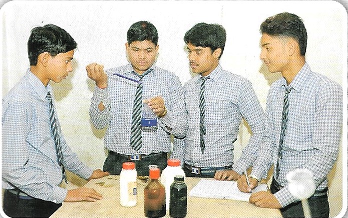 Holy Mission School students in a guided school moment